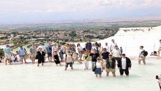 Dünyaca ünlü Kızıl Ordu Korosu, Pamukkaleye hayran kaldı