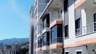 Düzcede 6 katlı binada korkutan yangın