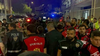 Elazığda hakem ve futbolcular zırhlı araçlarla staddan ayrıldı