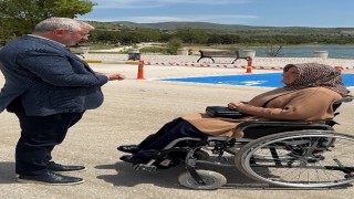 Engelli vatandaşın mesajına kayıtsız kalınmadı, barajda seyir alanı oluşturuldu