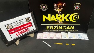 Erzincanda uyuşturucu ticaretinden 1 kişi tutuklandı