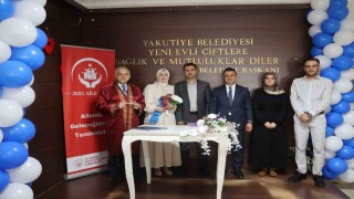 Erzurumda aile yılına özel nikah töreni