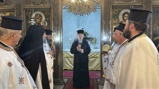 Fener Rum Patriği Bartholomeos, Gökçeadada ayine katıldı