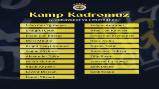 Fenerbahçenin Hatayspor maçı kamp kadrosu açıklandı