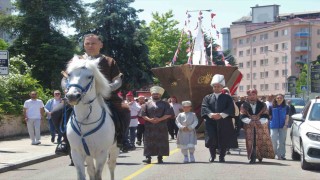 Fethin 572nci yıl dönümü, karadan gemi yürütülerek canlandırıldı