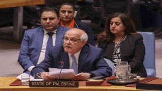Filistin BM Daimi Gözlemcisi Mansour, BM Güvenlik Konseyinde gözyaşlarını hakim olamadı