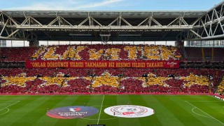 Galatasaray taraftarından şampiyonluk için özel koreografi