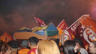 Galatasarayın şampiyonluğu Kayseride coşkuyla kutlandı
