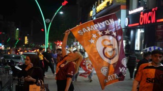 Galatasarayın şampiyonluğu Muşta coşkuyla kutlandı