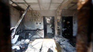 Gecekonduda çıkan yangın itfaiyeyi alarma geçirdi