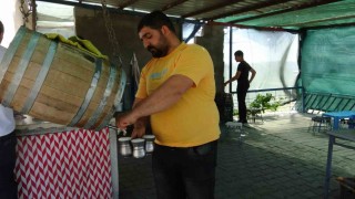 Gercüşte bin 50 rakımda ayran keyfi