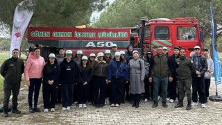 Gönende öğrencilere orman yangınlarına karşı farkındalık eğitimi verildi