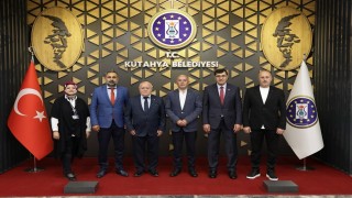Gostivar heyetinden, Kütahya Belediye Başkanı Eyüp Kahveciye ziyaret