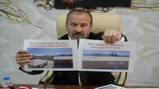 Gümüşhanede belde belediye başkanından Aşkale Çimento Fabrikasına tepki