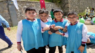 Gümüşhanede çocuklara özel arkeolojik kazı deneyimi