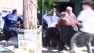 Güngörende iş yerinde yaşanan patlama sonrası gazetecilere saldırı