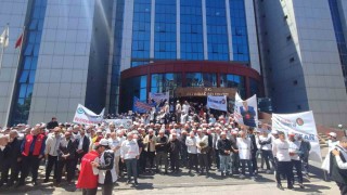 HAK-İŞ Konfederasyonu Genel Başkanı Arslandan greve katılan işçilere destek ziyareti