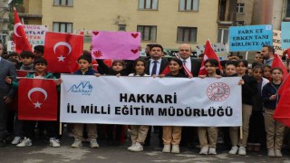 Hakkaride farkındalık yürüyüşü düzenlendi