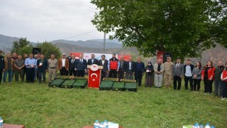 Hakkaride üreticiye fide desteği