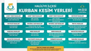 Haliliyede kurban satış ve kesim yerleri belirlendi