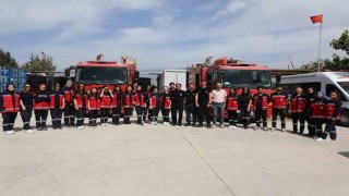 Hatay itfaiyesinden üniversite öğrencilerine yangın eğitimi
