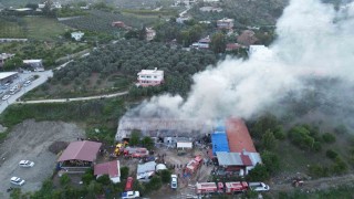 Hatayda tekstil fabrikasındaki yangın söndürüldü