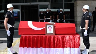 Hayatını Kaybeden Polis Memuru Törenle Son Yolculuğuna Uğurlandı