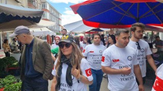 Hayme Ananın kabrinin bulunduğu köyden Domaniçe Gençlik Yürüyüşü