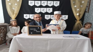 Hisarcıklı Hamza 5 yaşında Kuran-ı Kerimi hatmetti