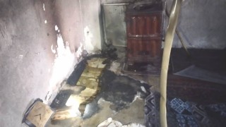 Hisarcıkta çıkan yangında alzaymır hastası yaşlı kadın hayatını kaybetti