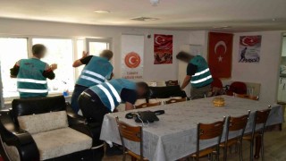 Hükümlülerden Şehit Aileleri Vakfında temizlik desteği