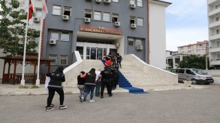 Iğdırda çeşitli suçlardan gözaltına alınan 12 şüpheli adliyeye sevk edildi
