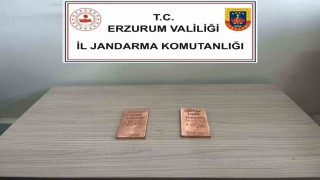 Jandarma Erzurumda 2 kilo sahte külçe altın ele geçirdi