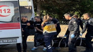 Kağıthanede bir kişinin hayatını kaybettiği feci kaza kamerada