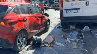 Kağıthanede feci kaza: 1 ölü, 5 yaralı