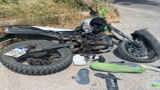 Kamyona çarpan motosiklet sürücüsü hayatını kaybetti