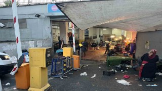 Kapalı pazar yeri havalandırmasına biber gazı sıkıp kaçtı