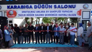 Karabigada yazlık düğün salonunun açılışı gerçekleştirildi