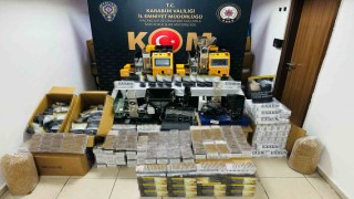 Karabükte kaçak tütün operasyonunda 36 bin 660 adet makaron ele geçirildi