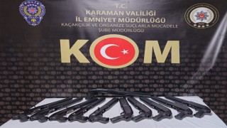 Karamanda 1 haftada 13 ruhsatsız silah ele geçirildi