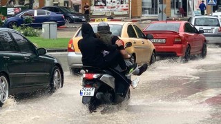 Karamanda sağanak yağış etkili oldu