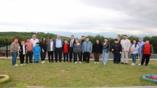 Kaymakam ve Başkan özel öğrencileri ağırladı