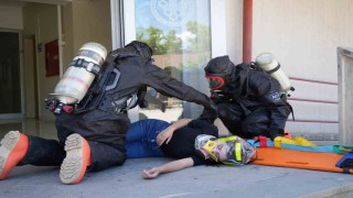 KBRN ve yangın tatbikatı gerçeği aratmadı