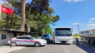 Kırklarelinde trafik denetimi: 233 sürücüye ceza