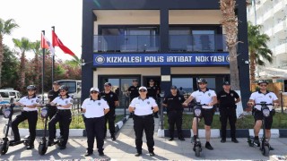 Kızkalesi sezona hazır:Scooterlu plaj polisleri de göreve başladı