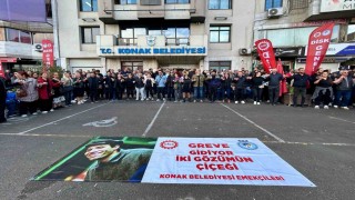 Konak Belediyesinde anlaşma sağlanamadı, işçiler tam gün iş bıraktı