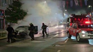 Kontağı çevirir çevirmez otomobil yanmaya başladı