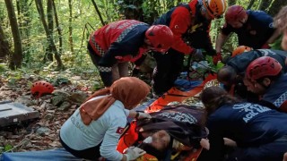 Kontrolden çıkan UTV şarampole devrildi: 2 yaralı