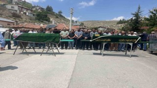 Konyada ev yangınında hayatını kaybeden yaşlı çifte veda