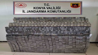 Konyada jandarmadan kaçak sigara operasyonu